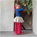 子供用セットアップ 女の子 春物 長袖トップス 吊りスカート パンツ 3点セット コットン ブルー 花柄 ドット柄 90cm 100cm 110cm 120cm 130cm 140cm