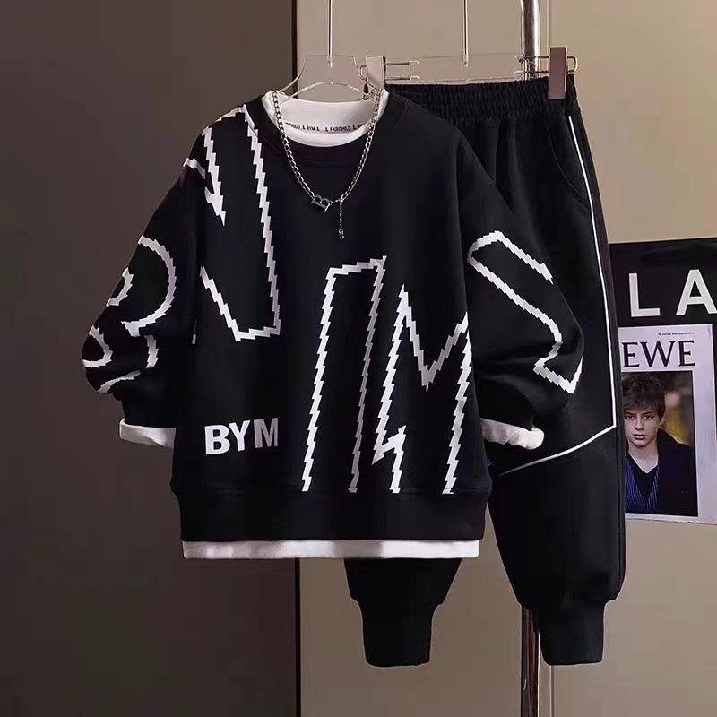 子供用セットアップ 長袖トップス & パンツ 2点セット カモフラ柄 ミリタリー 普段着 部屋着 男の子向け 春秋 120cm 130cm 140cm 150cm 160cm 170cm 紺色 黒色 紫色