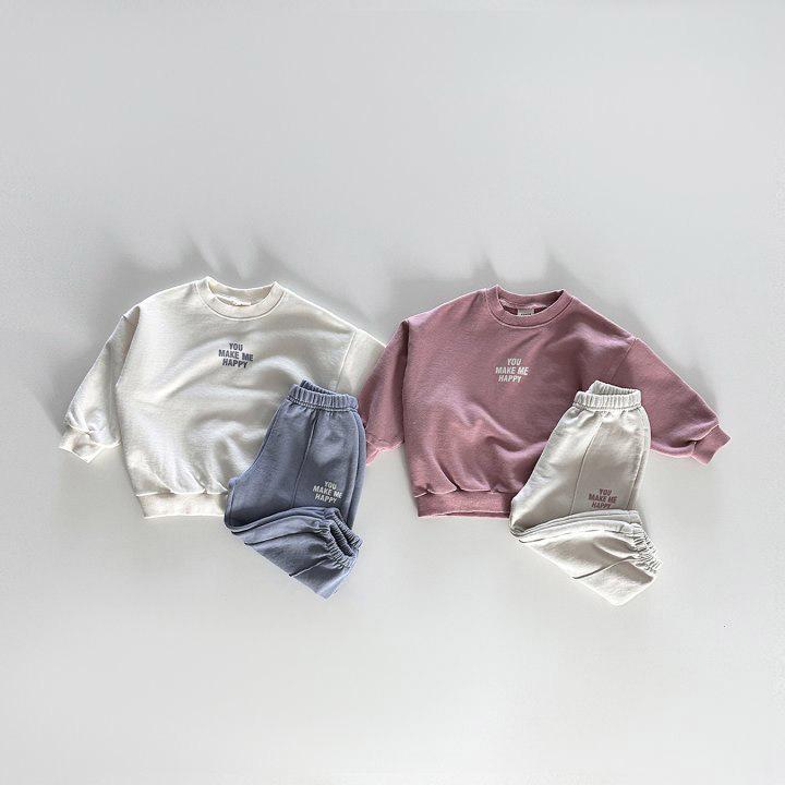 子供用セットアップ 長袖トップス ロングパンツ 春秋 韓国風 アルファベットプリント コットン 普段着 ..