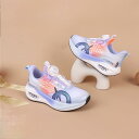 スニーカー キッズ 子供用 運動靴 小学生 中学生 ランニングシューズ 軽量 柔らかいソール 滑り止め 春秋 ブルー パープル(x6)