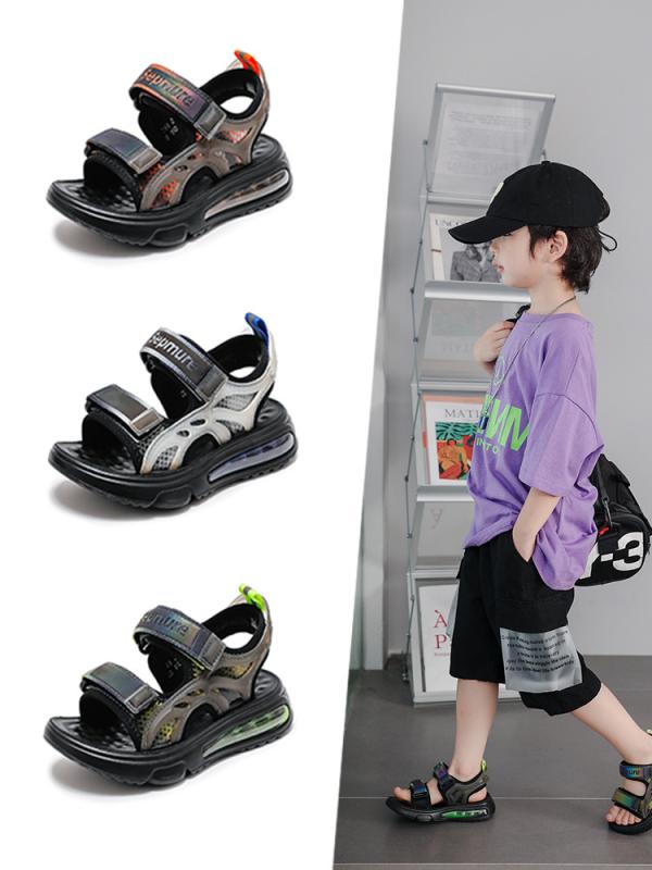 サンダル キッズ 男の子 子供靴 スポーツサンダル ビーチサンダル 滑り止め 柔らかい靴底 通園 通学 普..