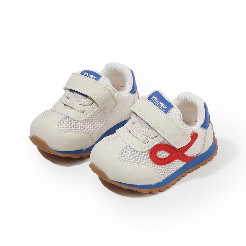 子供用靴 ベビー 幼児 運動靴 メッシュ 通気性 スニーカー 春夏 男の子 女の子 滑り止め マジックテープ 12〜36ヶ月 普段使い 公園 幼稚園 保育園 黒 黄色 青