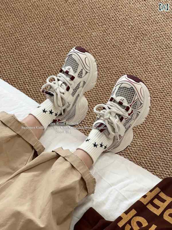 スニーカー キッズ 子供靴 男の子 女の子 運動靴 メッシュ 通気性 スポーツ カジュアル 春夏秋冬 黒 赤..