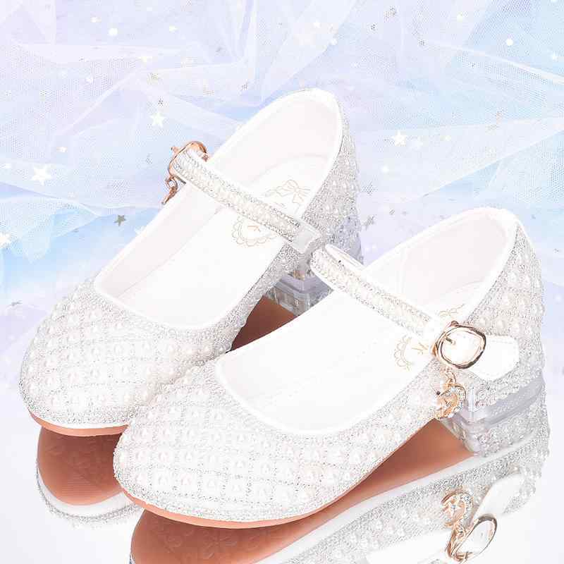 子供靴 女の子 プリンセスシューズ フォーマル靴 クリスタル 合成皮革 牛筋ソール 発表会 結婚式 卒園..