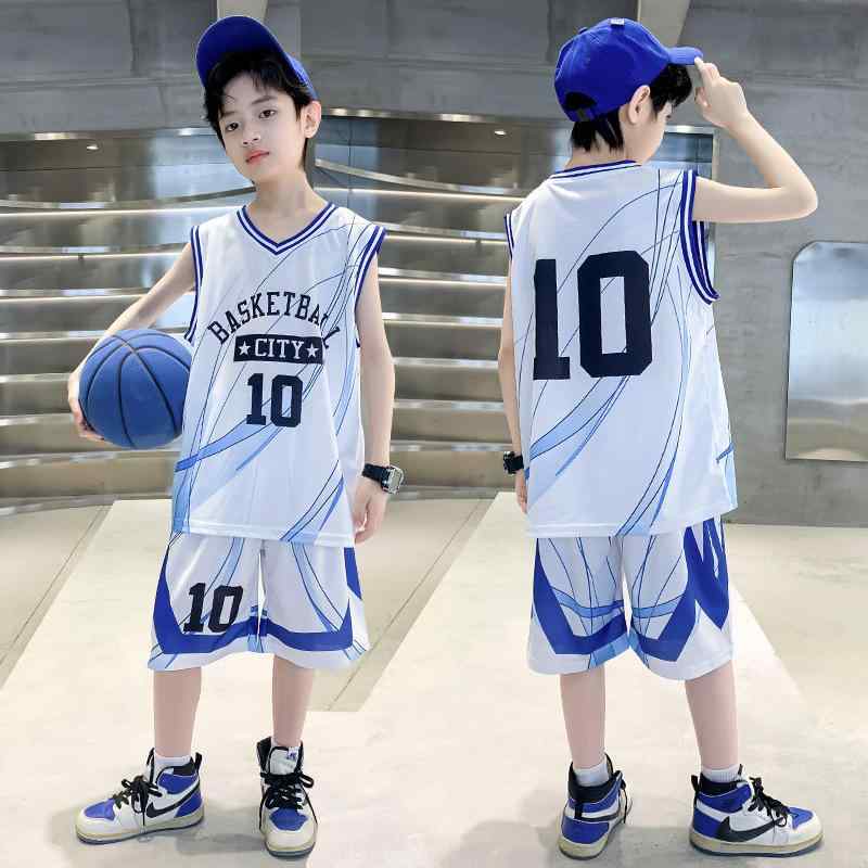 子供用ジャージ 上下セット 男の子 夏用 大童 トレーニングウェア タンクトップ スポーツウェア 速乾 2点セット 黒 白 120cm 130cm 140cm 150cm 160cm 170cm