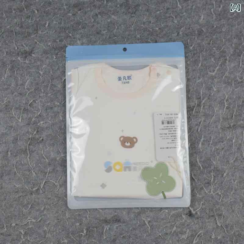 子供用パジャマ ベビー服 上下セット 薄手 綿 肩ボタン 裾リブ 73 80 90 100 ピンク イエロー ブルー 吸湿性 通気性 柔らかい かわいい 夏(x4)