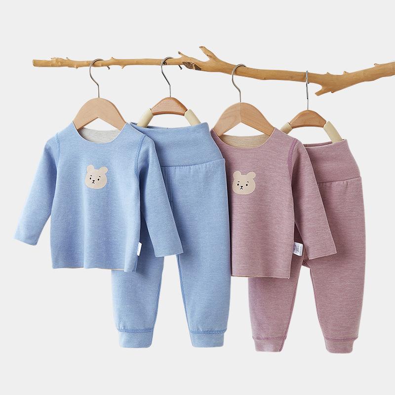 ベビー キッズ パジャマ 上下セット 秋冬 徳绒 あったかインナー 長袖 トップス ボトムス 部屋着 ルームウェア かわいい 保温 ストレッチ やわらか A类 73CM 80cm 90cm 100cm