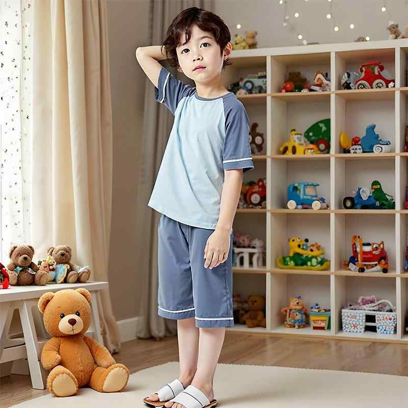 子供用パジャマ 上下セット 男女兼用 キッズ ベビー服 ルームウェア 綿 吸湿速乾 春夏 秋