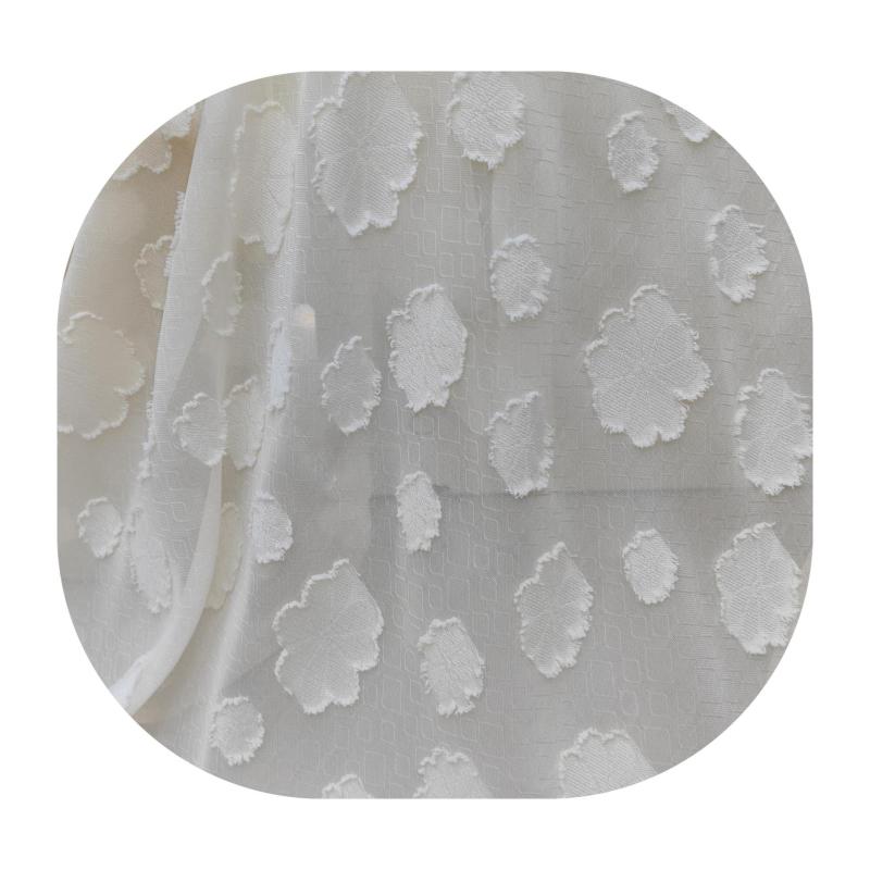 ワンピース &amp; トップス 子供服 女の子 格子柄 花柄 シフォン生地 ジャカード織 148cm幅 ポリエステ..