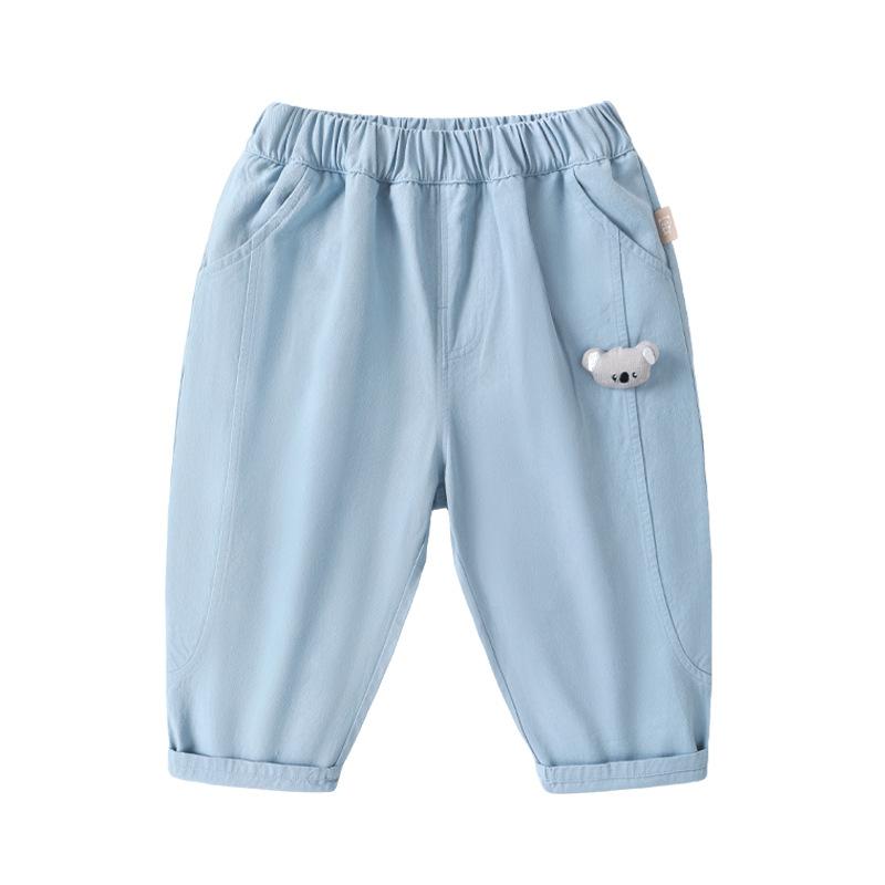 子供用パンツ ベビー 幼児 春秋 ズボン 長ズボン 男の子 女の子 コットン ゆったり ウエストゴム 73CM 80cm 90cm 100cm 110cm 120cm カーキ 紺色 桃色 緑