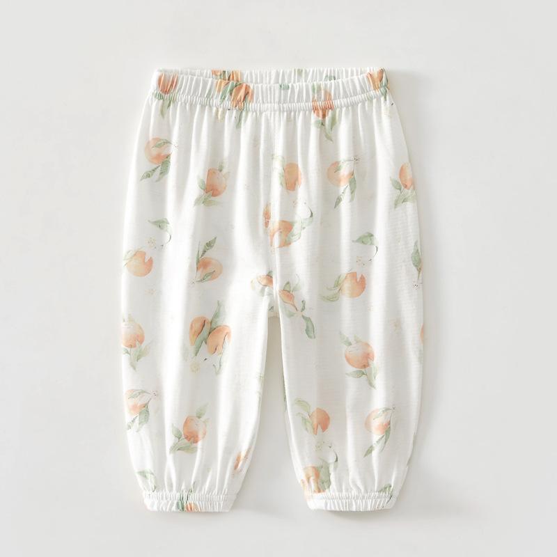 ベビー服 子供用虫よけ 蚊パンツ カジュアル 長ズボン 男女兼用 夏 薄手 綿 lantern pants 赤ちゃん 幼..