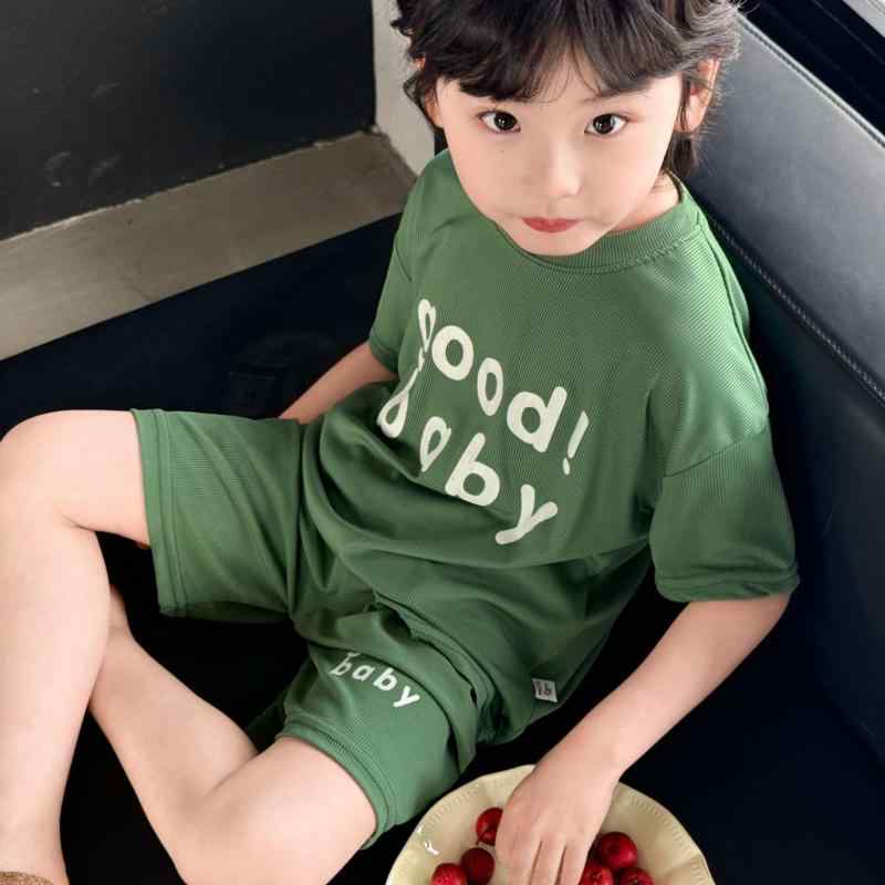 子供用パジャマ 上下セット 春夏 薄手 接触冷感 男の子 女の子 ベビー 幼児 ルームウェア 部屋着 ポリエステル 80 90 100 110 120 130 140 150 160 紫色 緑 茶色 アイボリー 黄色 ピンク系 青