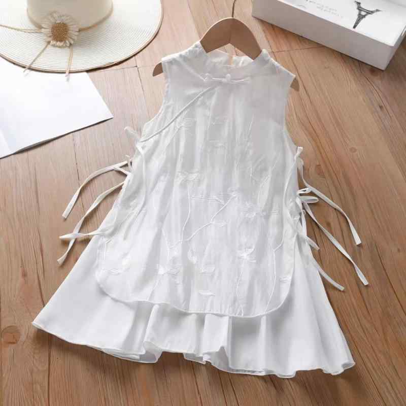 ワンピース キッズ 女の子 吊りスカート 染め コットン 春夏 かわいい ノースリーブ 子供服 プリンセス..