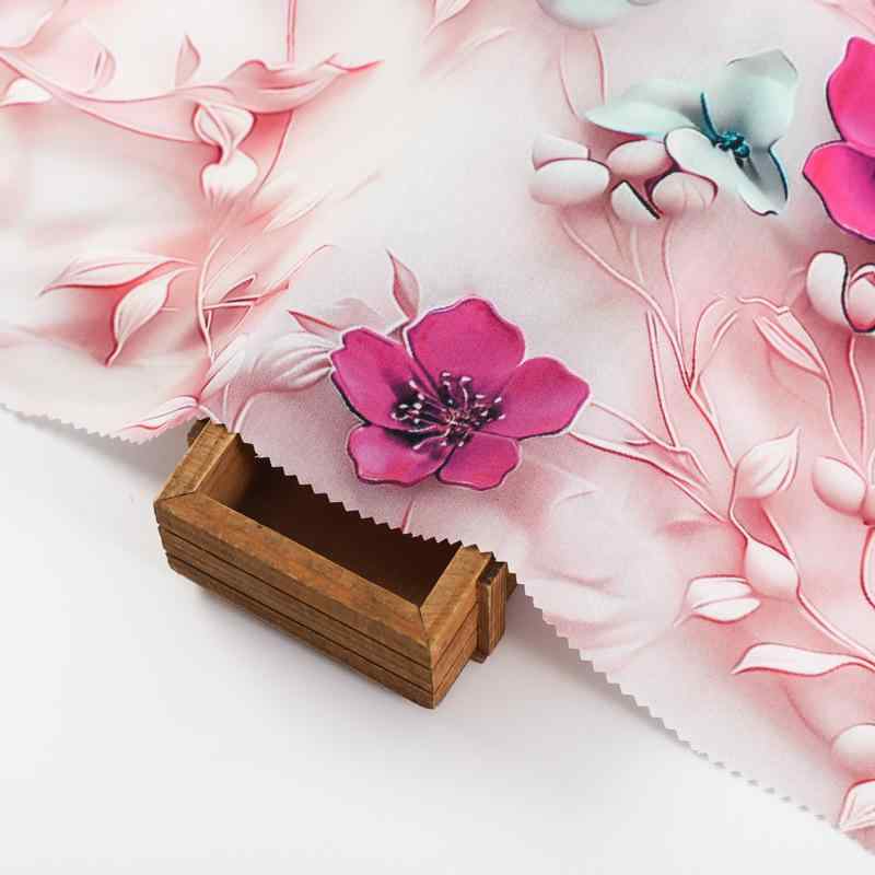 生地・布地 レディース ワンピース パジャマ 春夏 人棉 府绸 数码プリント 花柄 織物 通気性 涼しい 快..