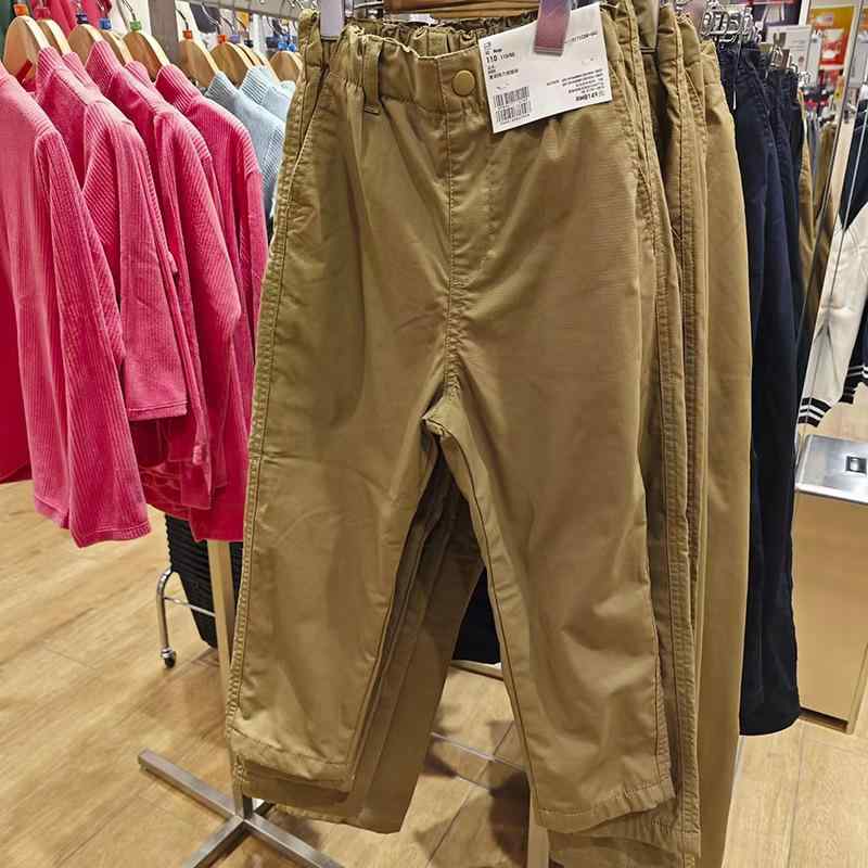 子供服 パンツ 男女兼用 暖パン 裏起毛 秋冬 厚手 レギンス ズボン 高学年 伸縮性 ウエストゴム 無地 ..