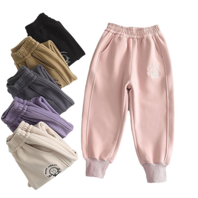 キッズ パンツ 防風パンツ スウェットパンツ 中 толстовкаパンツ 子供服 中 толстовка 厚手 ポリエステル 花柄 スポーツ 普段着 通学 春秋冬 110cm 120cm 130cm 140cm 150cm 160cm