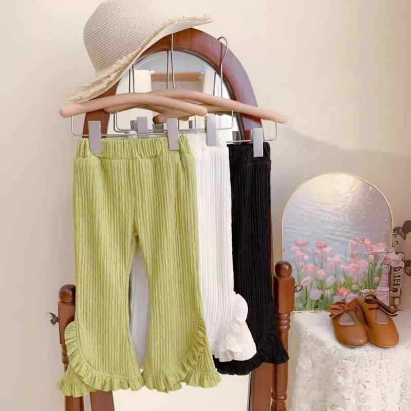 子供服 ガールズ パンツ 春夏 ロングパンツ 綿 花柄レース 伸縮性 高学年 女の子 スキニーパンツ スパ..