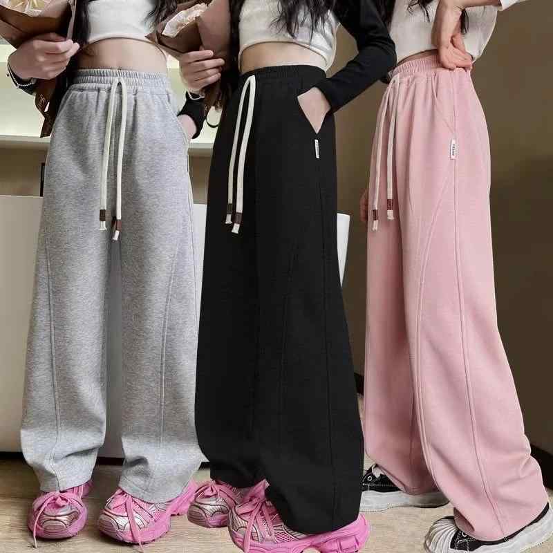 子供服 パンツ ガールズ ワイドレッグパンツ 女の子 女の子 ロングパンツ カジュアルパンツ ゆったり ..