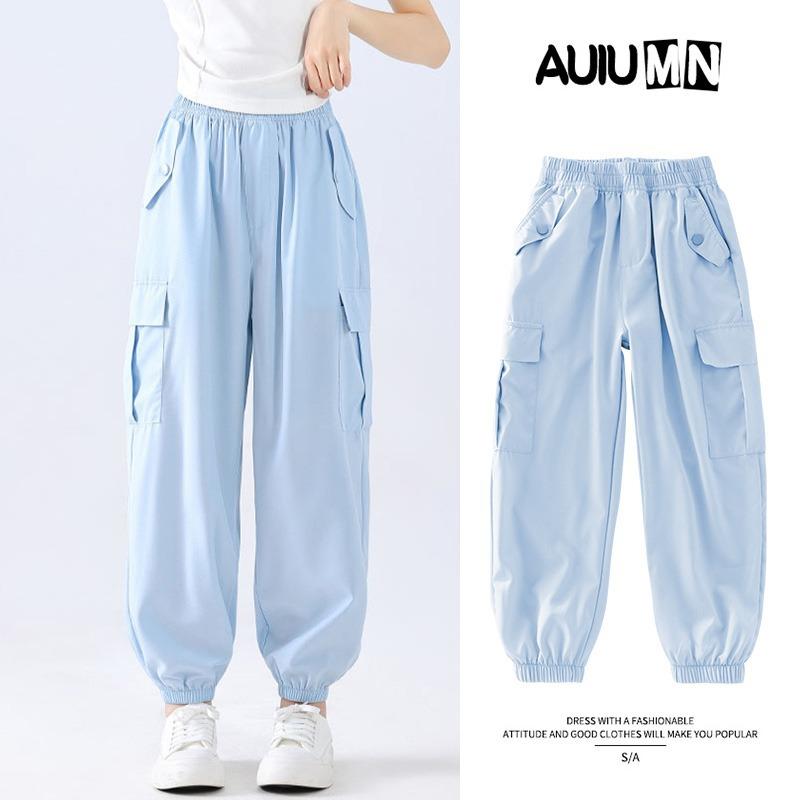 子供用パンツ ガールズ 女の子 薄手 接触冷感 スポーツパンツ アウトドア レジャー ズボン 120 130 140..