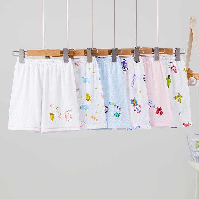 キッズ ハーフパンツ 2枚組 ベビー 子供服 綿 メッシュ 通気性 薄手 ゆったり かわいい 恐竜柄 スペー..