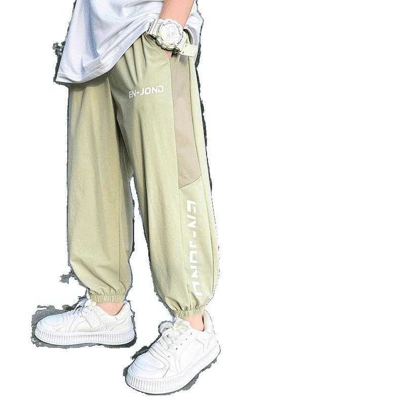 子供用パンツ 男の子 夏物 薄手 スポーツパンツ 子供 夏 蚊除け 接触冷感 カジュアル ロングパンツ 120..