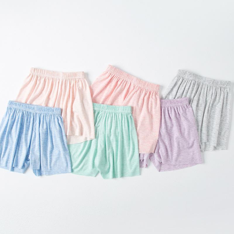 キッズ ハーフパンツ 女の子 男の子 ベビー 薄手 ニット 短パン 春夏 無地 ウエストゴム 部屋着