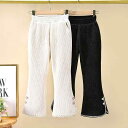 子供用パンツ ガールズ 女の子 カジュアルパンツ スポーティー 9分丈パンツ 春秋冬 裏起毛 ベルボトムパンツ 中小子供服 110cm 120cm 130cm ...