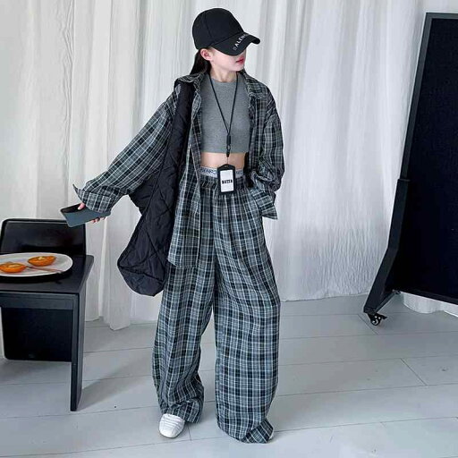 子供服 パンツスーツ 女の子 チェック柄 シャツ ブラウス ロングパンツ 2点セット 春秋 長袖 コットン ゆったり かわいい ガールズ 普段着 120cm 130cm 140cm 150cm 160cm 170cm 子供服 パンツスーツ 女の子 チェック柄 シャツ ブラウス ロングパンツ 2点セット 春秋 長袖 コットン ゆったり かわいい ガールズ 普段着 120cm 130cm 140cm 150cm 160cm 170cm
