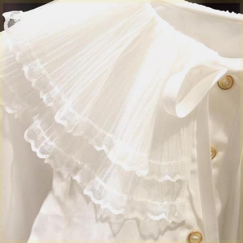 シャツ 女の子 長袖 ブラウス 子供服 ドールシャツ プリンセス かわいい 韓国 春秋 80 90 100 110 120 ..