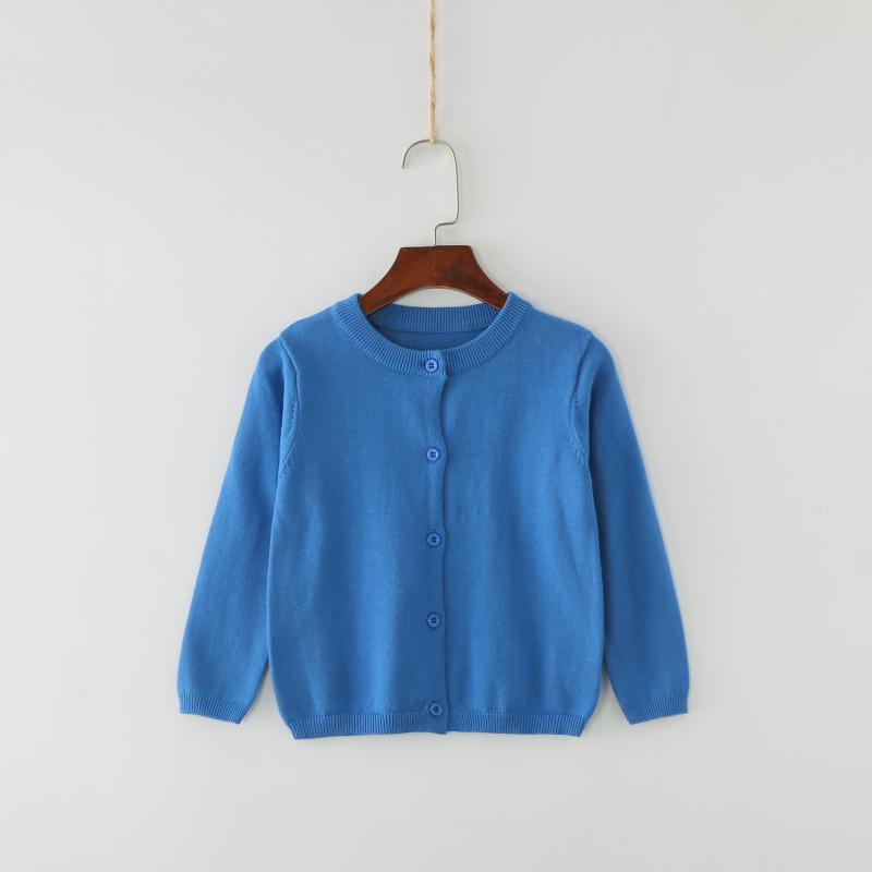 ニット 子供服 カーディガン ベビー服 長袖 無地 丸首 トップス 春秋 綿 80cm 90cm 100cm 110cm 120cm 130cm 140cm 150cm 白 赤 グレー 緑 黒 黄色 ピンク系