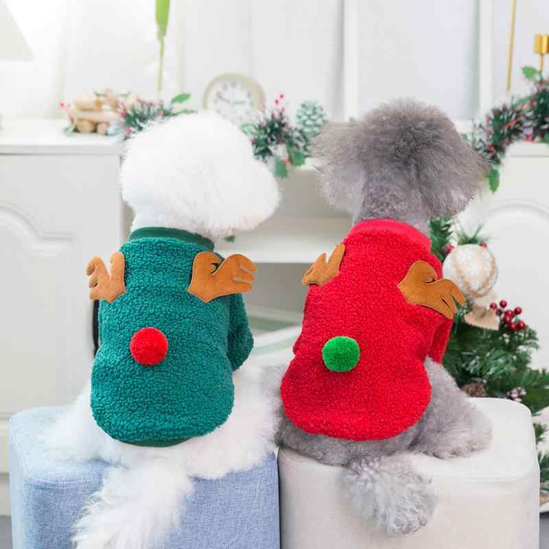 犬 服 秋冬 小型犬 ペット 服 冬 クリスマス リース ドッグ ウェア かわいい カジュアル 散歩