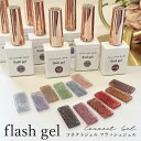 【 フラッシュジェル 】フラッシュ ジェル ボトルタイプ 7ml 1個 フラッシュネイル フラッシュパウダー ジェルネイル ジェル グリッター ラメ オーロラ フレーク ラメジェル ギャラクシー ラメグリッター コネクトジェル カラー ジェル ネイル