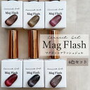 【6色セット】 マグフラッシュ マグネットジェル フラッシュジェル ジェル ボトルタイプ 7ml マグネットネイル フラッシュネイル ジェルネイル ジェル グリ...