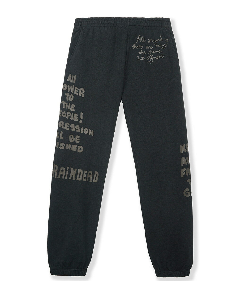 Brain Dead / ブレインデッド ： TONAL TYPE PRINT SWEATPANT ： 20SS トーナル タイプ プリント スウェットパンツ ブレインデッド スウェットパンツ メンズ ： BDW19009【NOA】