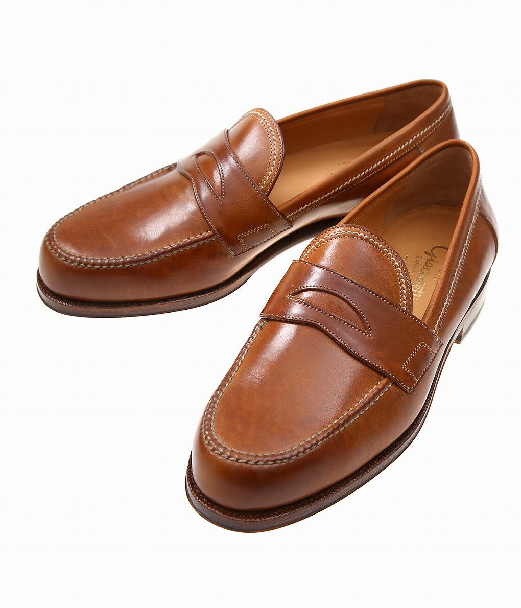 F.lli Giacometti / フラテッリ ジャコメッティ : コインローファー-Loafer-Culatta Cavallo/Tabacco- / 全2色 : コインローファー レザーシューズ 革靴 エイジング 経年変化 メンズ: FG257【MUS】