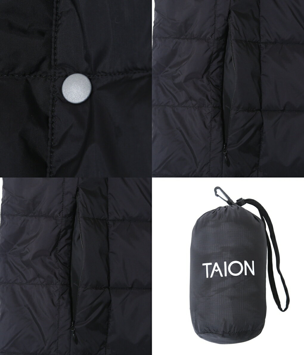 【送料無料】TAION / タイオン : V NECK BUTTON DOWN VEST MENS : Vネック ボタン ダウン ベスト インナーダウン アウター メンズ レディース ユニセックス: TAION-001【AST】