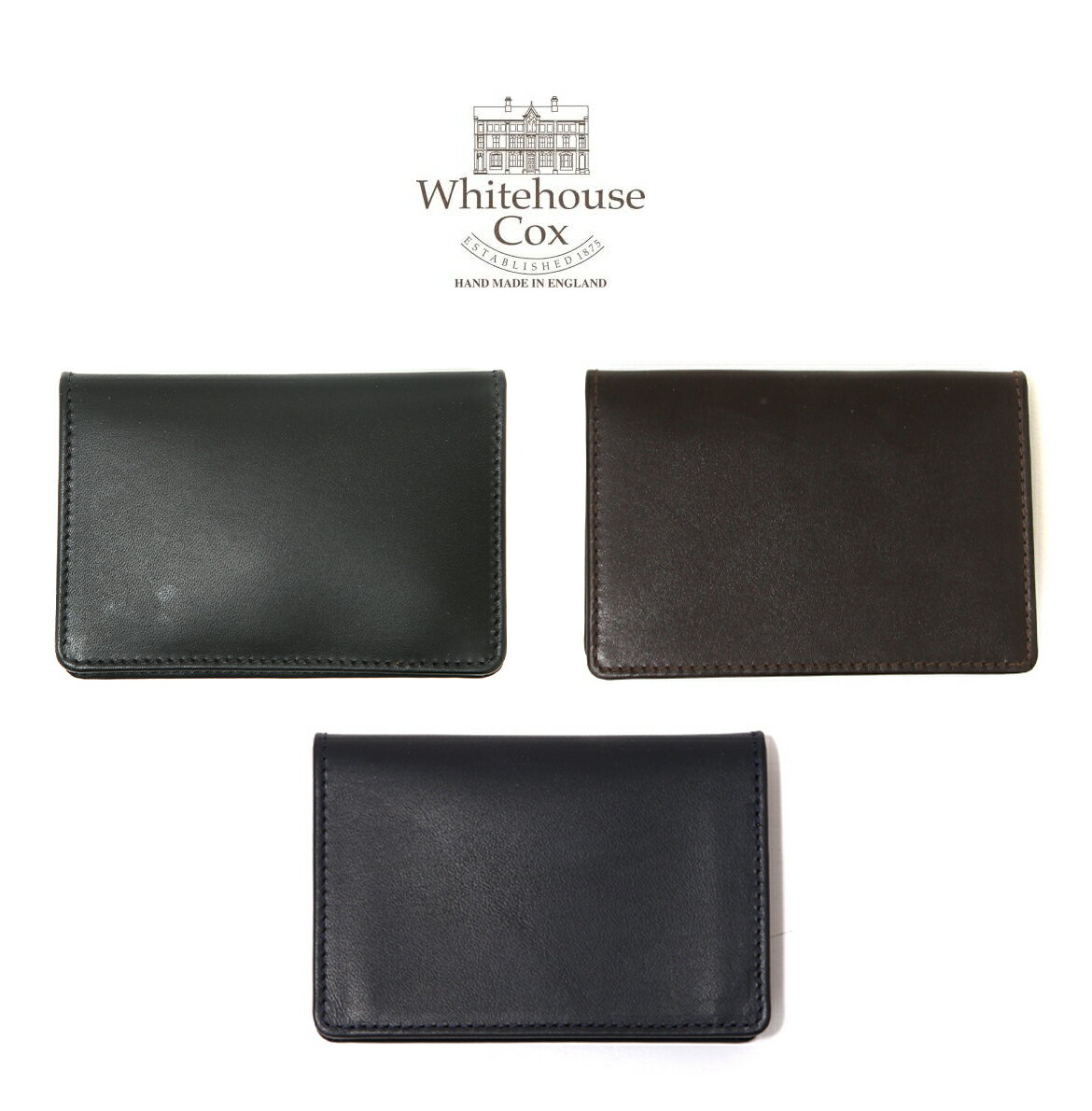 ホワイトハウスコックス Whitehouse Cox / ホワイトハウスコックス : NAME CARD CASE DERBY COLLECTION / 全3色 : ネームケース カードケース ダービー コレクション 馬革 名刺入れ museダービー : S-7412-DERBY【MUS】【宅急便コンパクト】