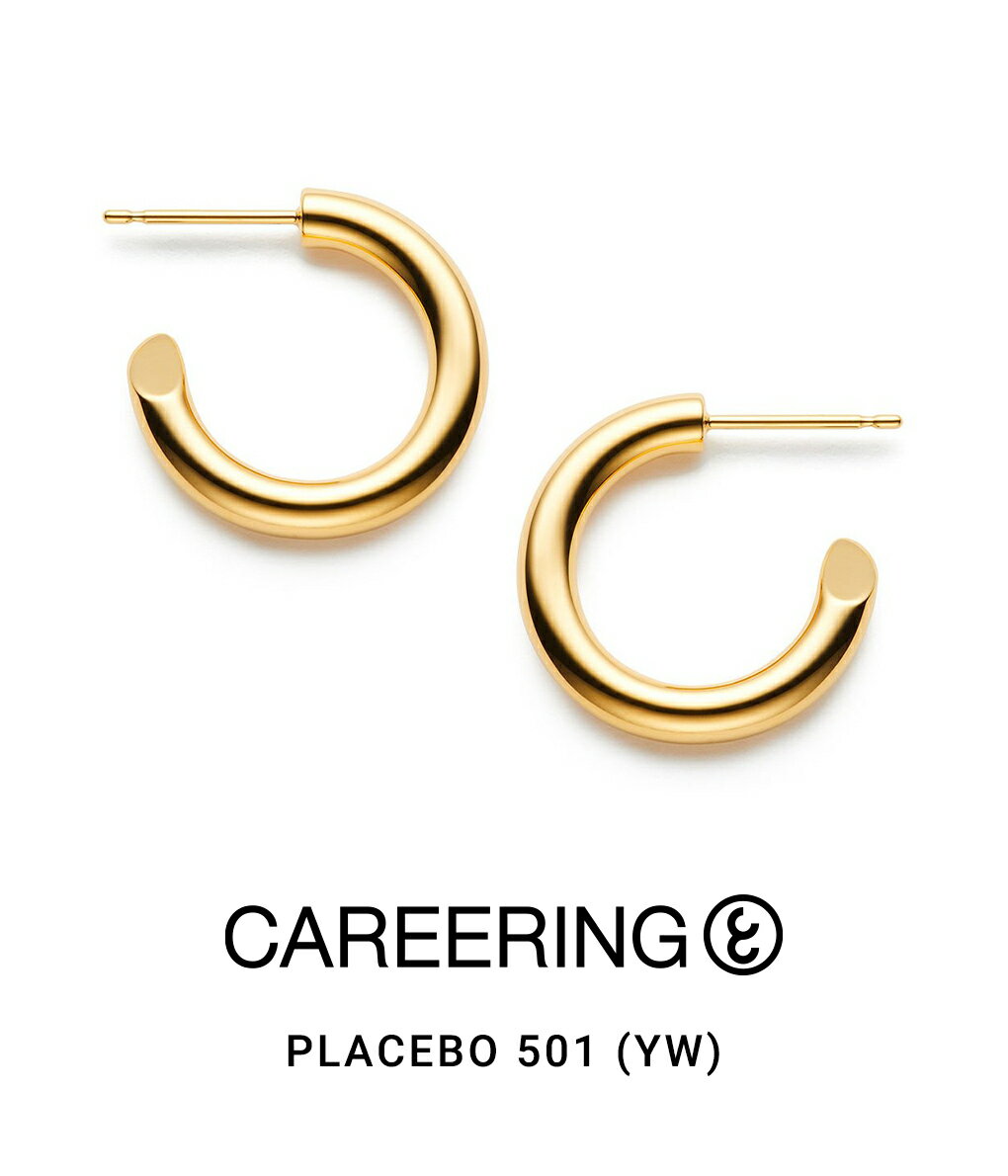 CAREERING / キャリアリング : PLACEBO 501 (YW) : プラシーボ 501 ピアス アクセサリー ジュエリー メンズ レディース ユニセックス ギフト プレゼント 両耳 2点セット モード ミニマム : PLACEBO-501-YW 【NOA】