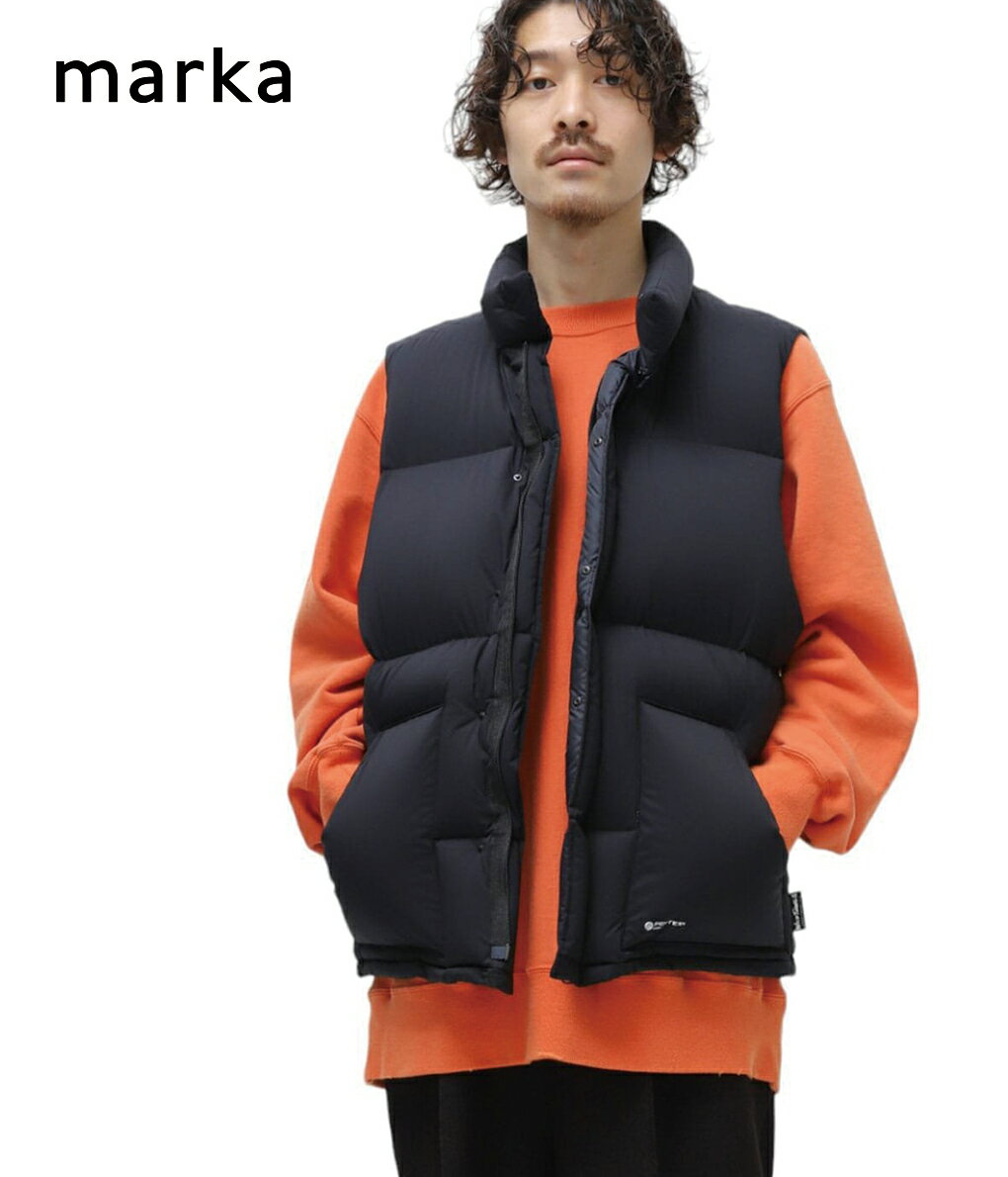 ワイルドシングス ダウンベスト メンズ 【送料無料】marka / マーカ : WILDTHINGS PARTEX DOWN VEST - partex sheild 3layer nylon rip stop - : ワイルドシングスパーテックスダウンベスト アウター ベスト ダウン コラボ ストリートライク シンプル ボックスシルエット : M23C-15BL01A【COR】【WIS】