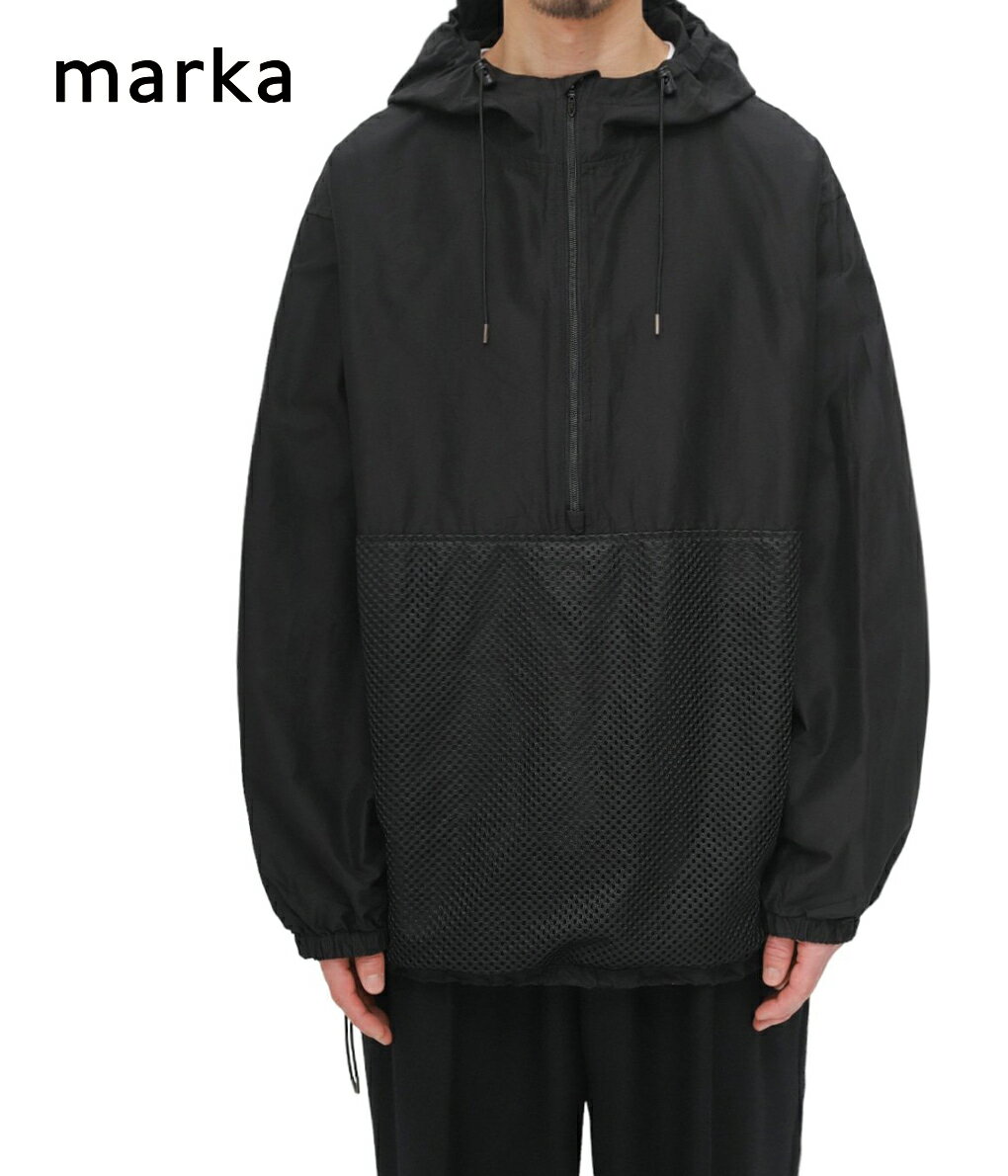 marka / }[J : ANORAK - ORGANIC COTTON ~ SILK HIGH COUNT TYPEWRITER - : AmbN I[KjbNRbg VN nCJEg ^CvC^[ AmbN ~^[ vI[o[ Y : M24A-03BL02CyCORzyWISz