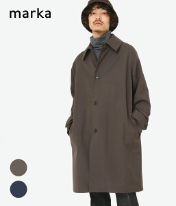 marka / マーカ : SHIRT COAT - 2/48 wool vintage gabardine - : シャツコート ウール ヴィンテージ ギャバジン オーバーサイズコート ステンカラー オーバーサイズ セットアップ シンプル カジュアル メンズ : M22C-08CO01C【COR】【WIS】