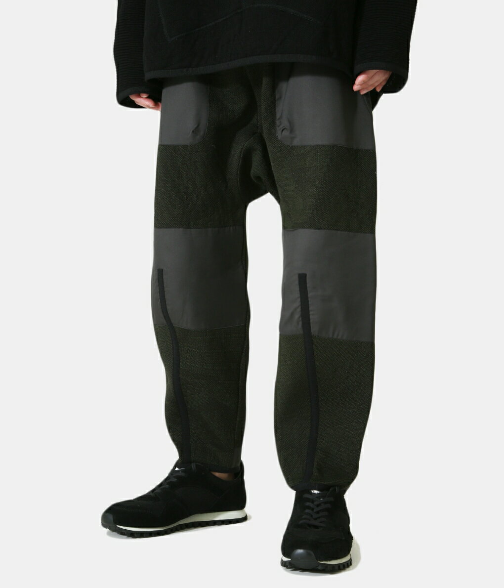 【送料無料】BYBORRE / バイボレ : AO2-H/OTM-LW/MAJO HIKE TAPERED CROPPED PANTS : テーパード クロップド パンツ 3Dニット 幾何学 柄 微サルエルシルエット メンズ : E9-FU-660-515【MUS】