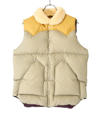 ROCKY MOUNTAIN FEATHER BED / ロッキーマウンテンフェザーベッド : Christy Vest / 全2色 : クリスティ ベスト ダウンベスト 牛革 本革 ナイロン メンズ : 200-212-02【STD】