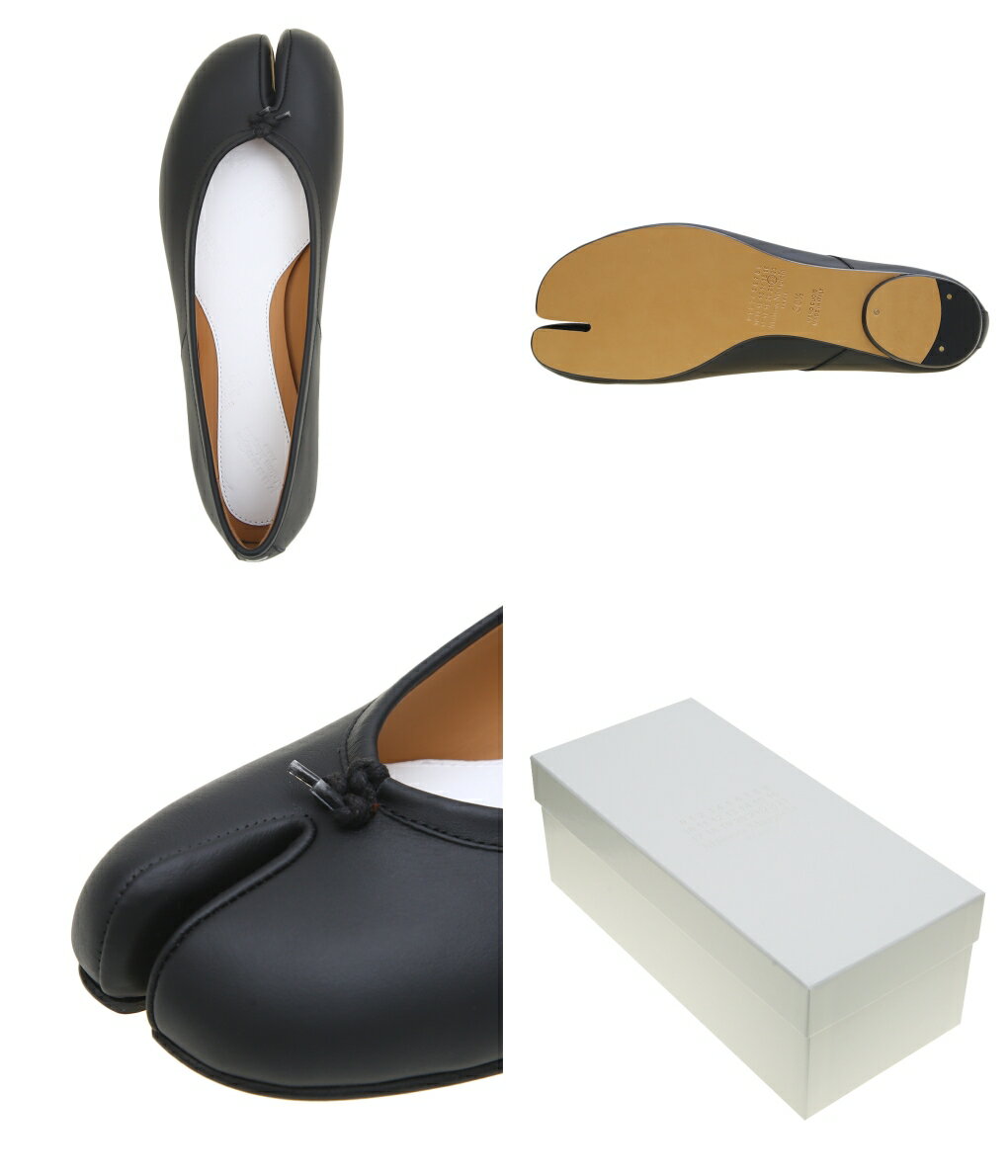 【送料無料】Maison Margiela / メゾン マルジェラ : 【レディース】TABI BALLET SHOES / サイズ22〜25cm : タビ バレエ シューズ パンプス ローヒール レザー 足袋 牛革 本革 靴 : S58WZ0042-PR516-T8013【ANN】