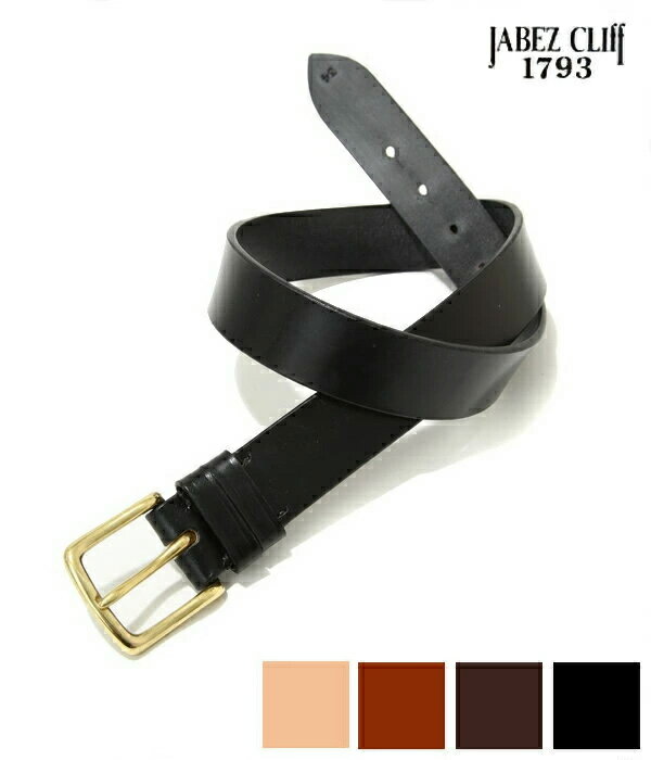 ジャベツクリフ JABEZ CLIFF / ジャベツクリフ : J.CLIFF CB002 1 1/2"【STIRRUP LEATHER BELT】(3.8cm幅) / 全4色 : レザーベルト ロイヤルワラント ブライドルレザー ベルト メンズ 革小物 イギリス製 カジュアル ギフト プレゼント 贈り物 : JCLIFF-CB002 【MUS】