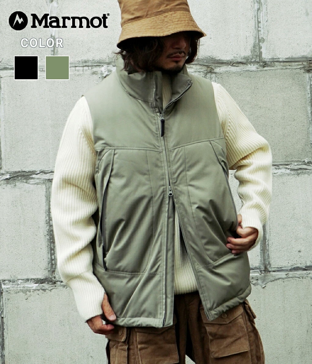 【SALE】Marmot infuse / マーモットインフューズ : 【ONLY ARK】別注 Down Vest (GORE-TEX INFINIUM 1000Fill) / 全2色 : ダウン ベスト アウター 1000フィルパワー 防寒 防風 保温 透湿 ボックスシルエット アウトドア : ONLYARK-0-1003【AST】【REA】