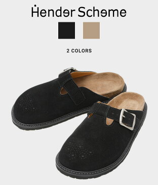 【送料無料】Hender Scheme / エンダースキーマ : buggs suede / 全2色 : バグズ スエード サンダル シューズ 靴 革靴 牛革 ユニセックス シンプル スウェード 日本製 コンフォート リラックス ミニマル ギフト ベージュブラック 黒 : qn-s-bug【COR】【ANN】【BJB】