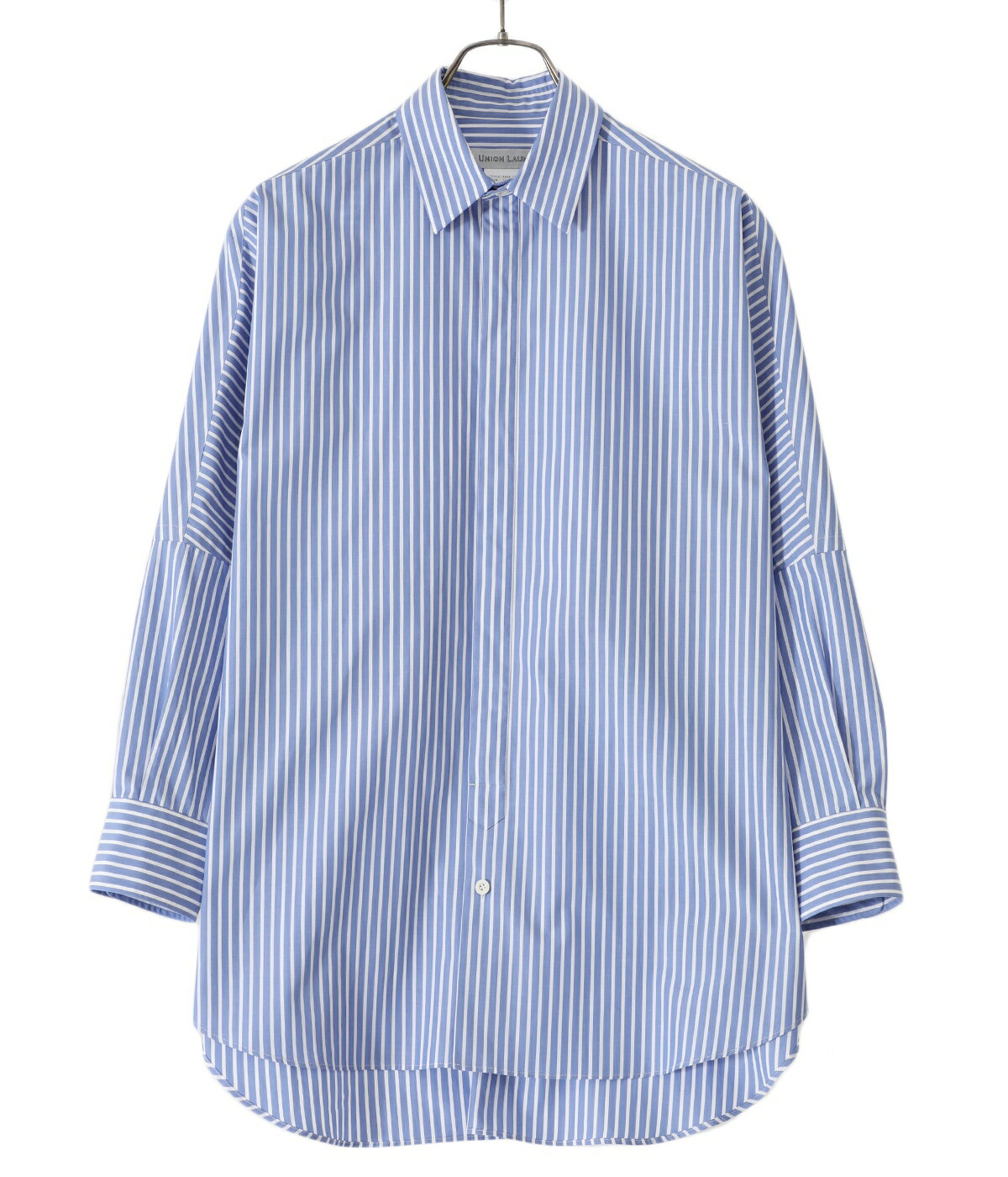 【送料無料】UNION LAUNCH / ユニオンランチ : 【レディース】Regular collar dolman shirt : レギュラーカラー ドルマン シャツ ブルー ストライプ : 3710700382【DEA】