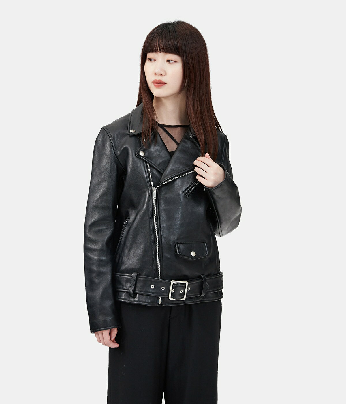 ビューティフルピープル 革ジャン レディース beautiful people / ビューティフルピープル : 【レディース】vintage leather THE/ a riders jacket : ヴィンテージ レザー ライダース ジャケット アウター レザージャケット 羊革 本革 レディース ブラック レディライク : 1001402821【ANN】