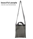 beautiful people / ビューティフルピープル : 【レディース】plaid vinyl logo tape sacoshe bag : beautifulpeople バック ショルダーバッグ 鞄 サコッシュ レディース 新色 限定色 ブラック 格子柄 ブランドロゴ : 7345611929【ANN】